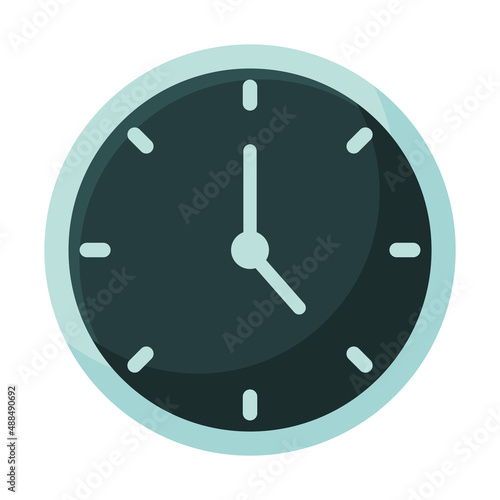 blue clock design