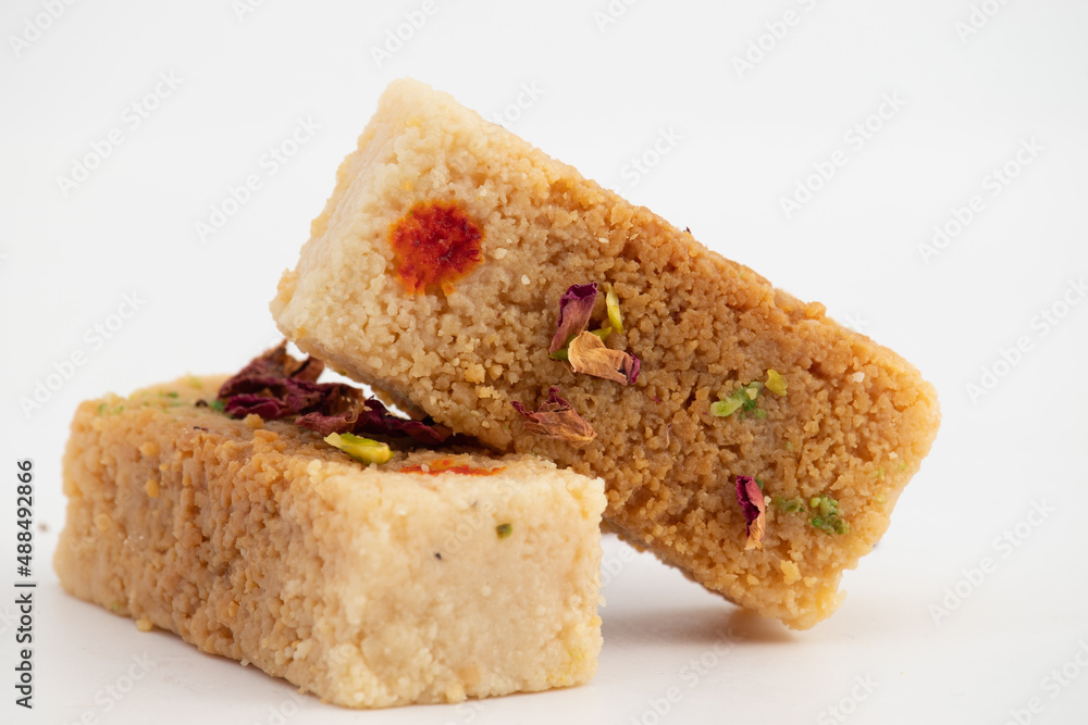 Milkcake Kalakand Burfi Or Alwar Ka Mawa Barfi Mithai Is Made Of Khoya Mawa Malai Badam Khoa Ghee Mava Badaam Kaju Pista Is Enjoyed On Deepawali, Dussehra, Navaratri, Rakshabandhan, Rakhi Janmasthami