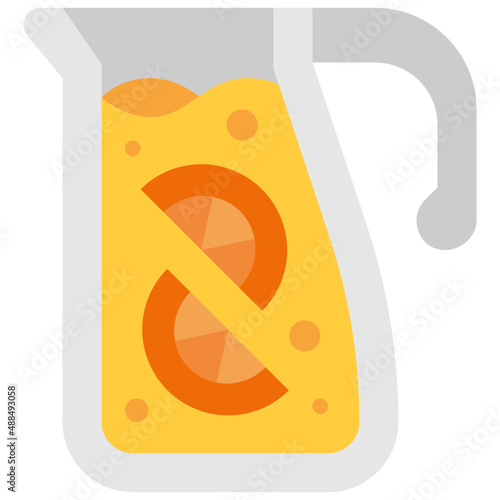 infused water flat icon