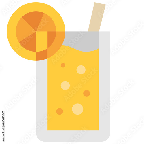 lemonade flat icon