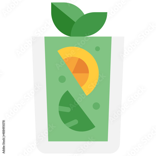 mojito flat icon