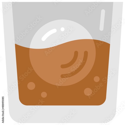 on the rocks flat icon