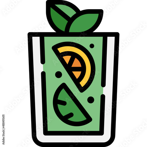 mojito filled outline icon