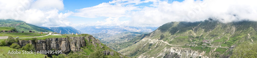 View of the Matlas plateau. Khunzakhsky district. Dagestan Russia 2021