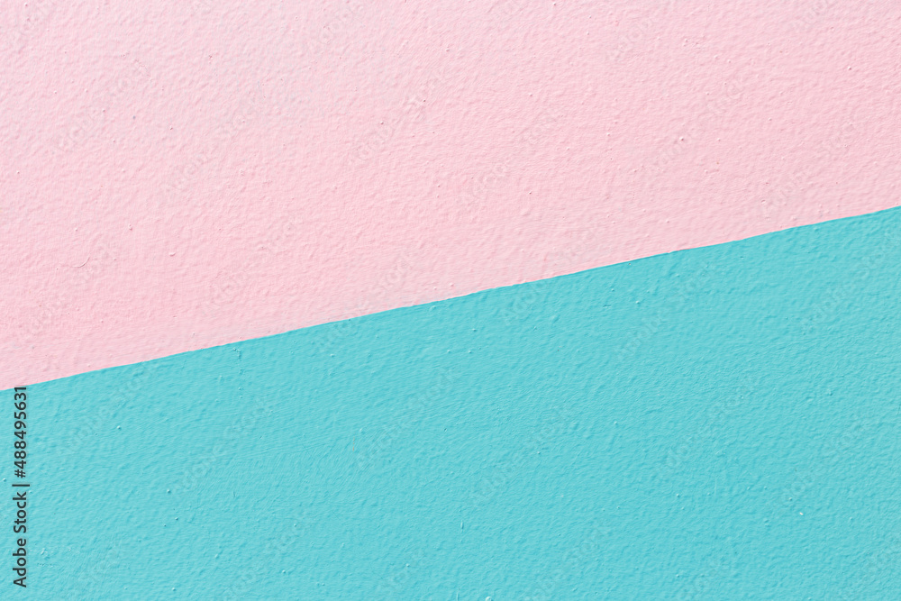 Fototapeta premium Pink and blue plaster wall texture background