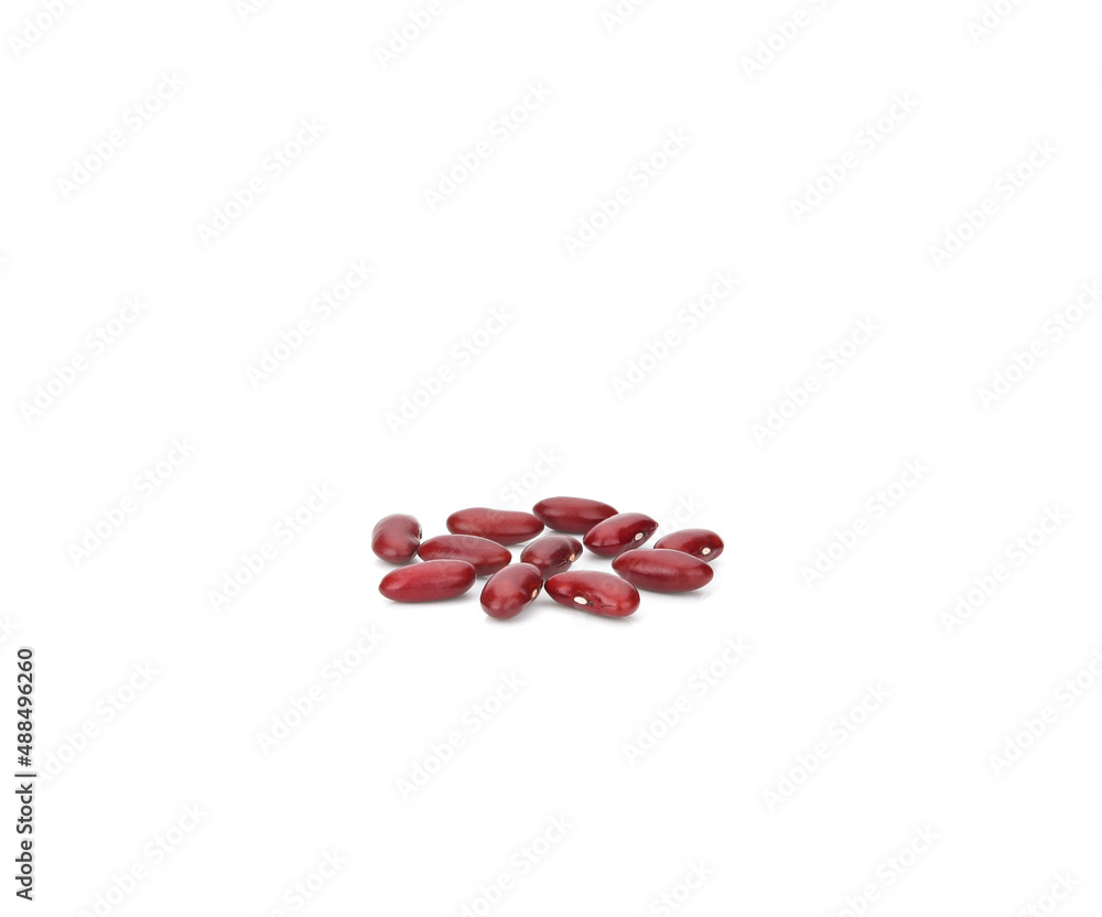 red beans isolated on white background red beans isolated on white background