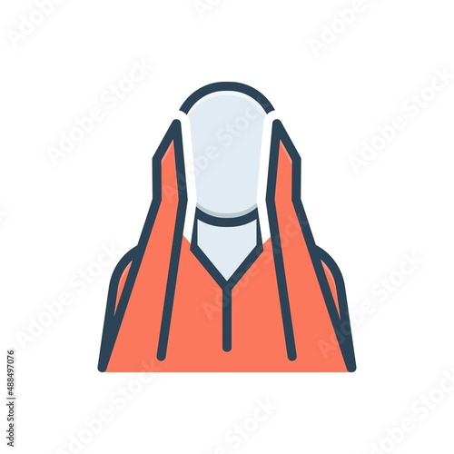 Color illustration icon for ignore