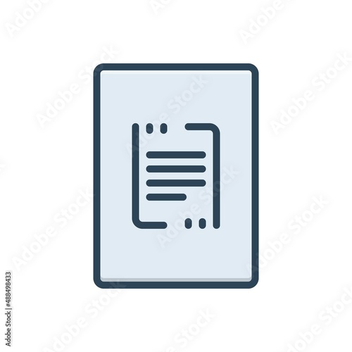 Color illustration icon for sentence phrase 