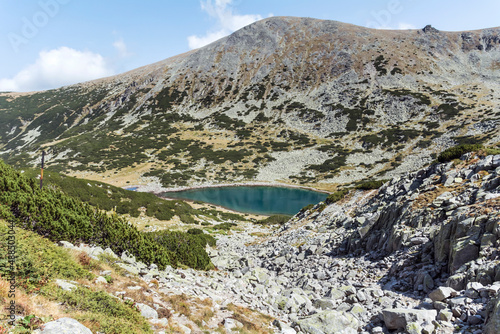 Fototapeta Naklejka Na Ścianę i Meble -  Lake with Blue Water  in Rila Mountain, Bulgaria