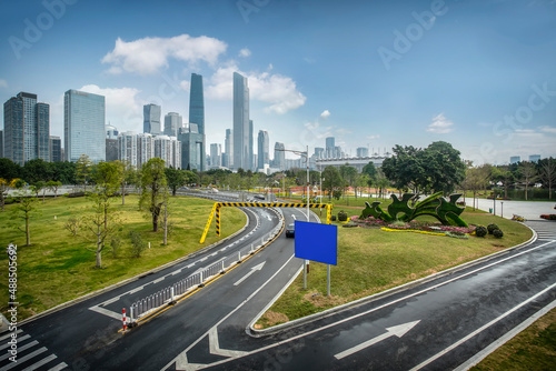 Road Surfaces and Financial District Buildings