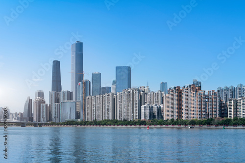 Guangzhou Pearl River New Town Scenery Street View