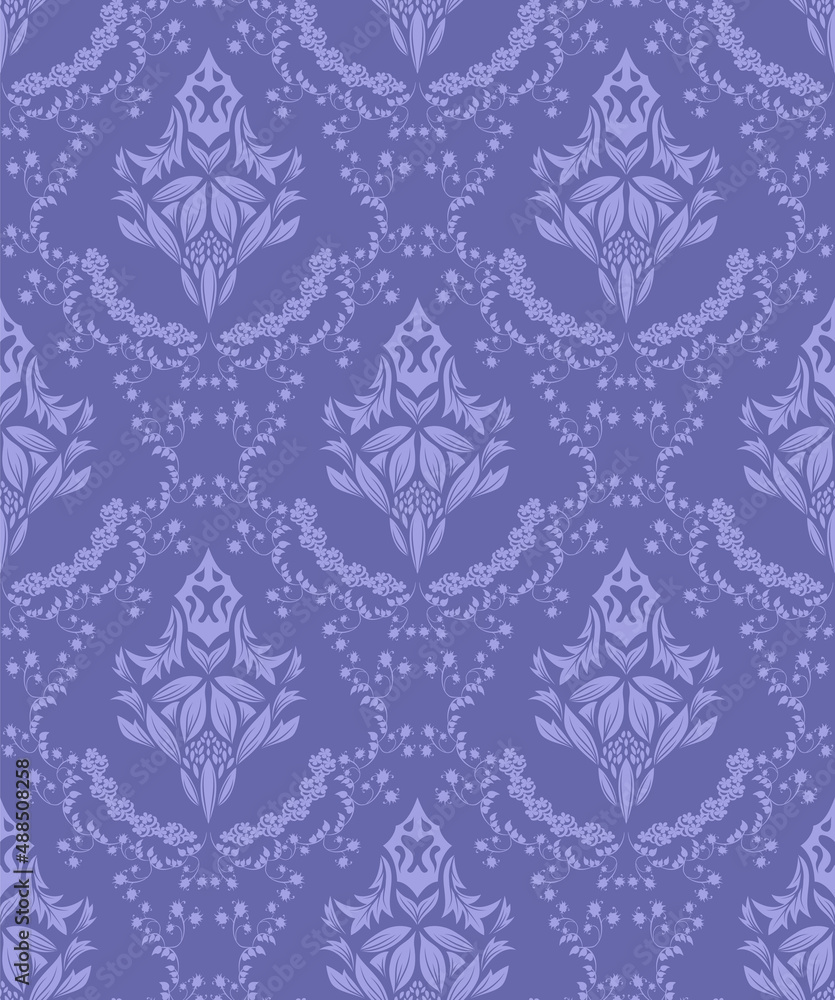 Fototapeta premium Damask Seamless Pattern