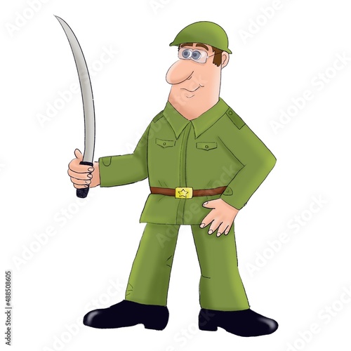 Soldier with a saber