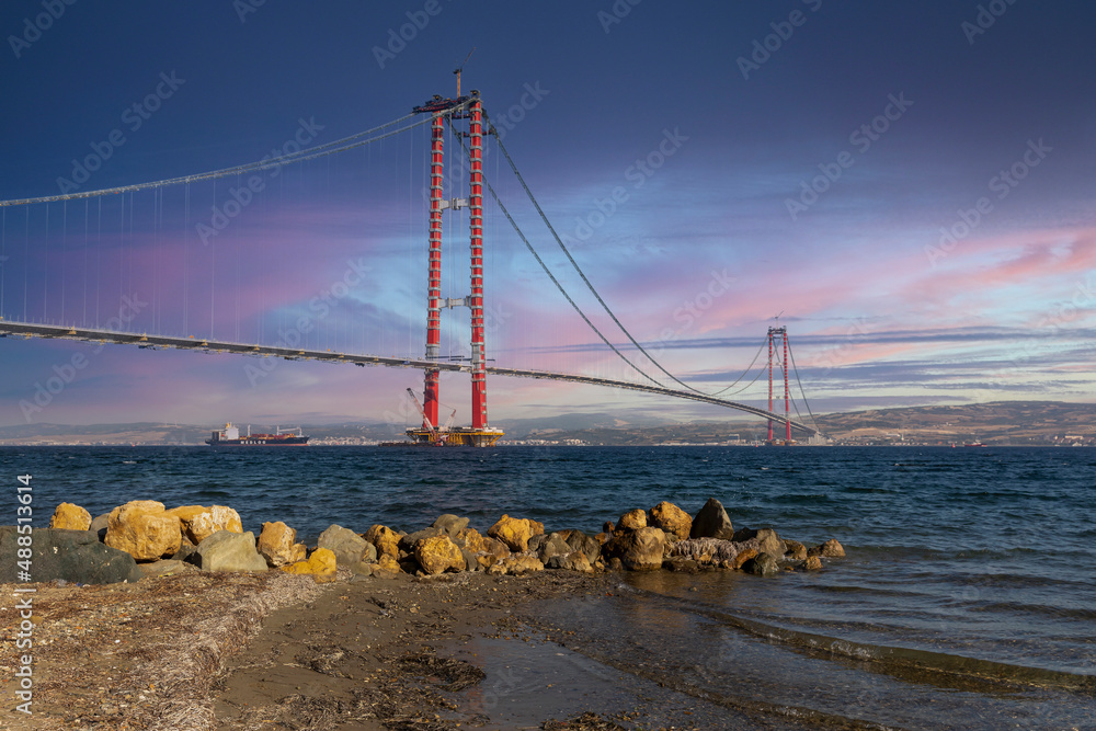 new bridge connecting two continents 1915 canakkale bridge (dardanelles bridge), Canakkale 