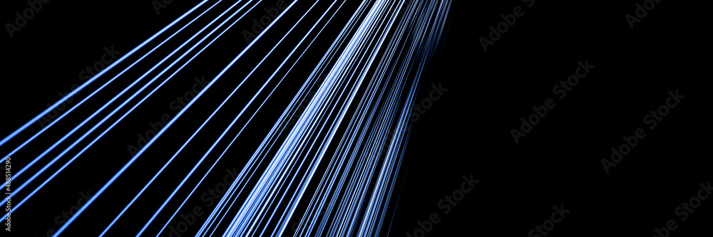 Obraz premium banner with straight lines stretching into the distance.