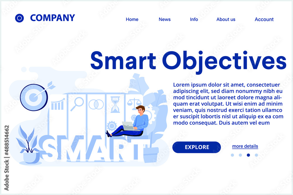 business people working on goals and sitting on smart word. SMART Objectives, objective establishment, measurable goals development concept. Header or footer banner template with copy space. business people working on goals and sitting on smart word. SMART Objectives, objective establishment, measurable goals development concept. Header or footer banner template with copy space.