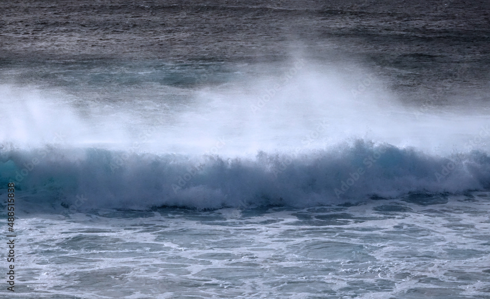 Stormy weather along the coast of Lanzarote