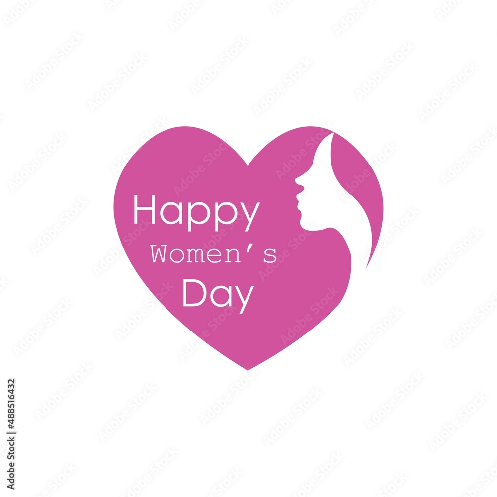 Happy International Women's Day  March 8 Design and greetings