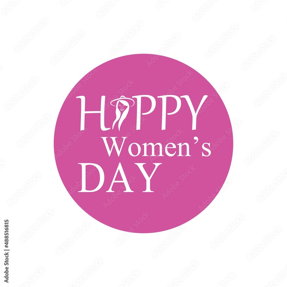 Fototapeta premium Happy International Women's Day March 8 Design and greetings