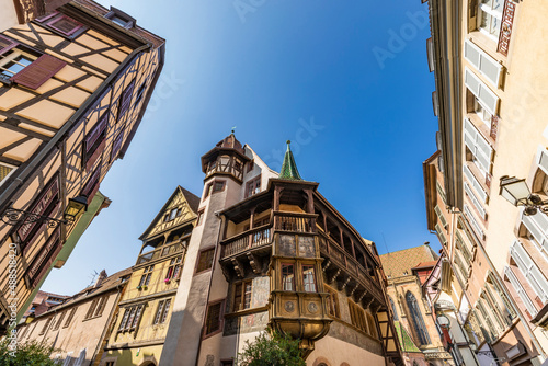 France, Alsace, Colmar, Low angle view of historic Pfister House photo