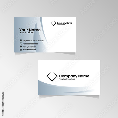 Business Card or Name Card Template Design. Vector Illustration.