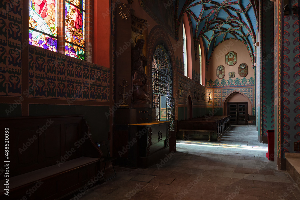 The Church of St. Adalbert, interior.. Poznan, Poland