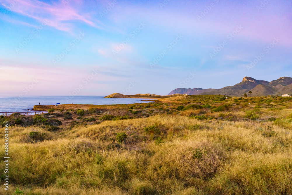 Mountain coast landscape in Murcia Spain Mountain coast landscape in Murcia Spain