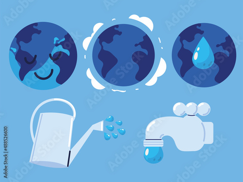 world water day icons