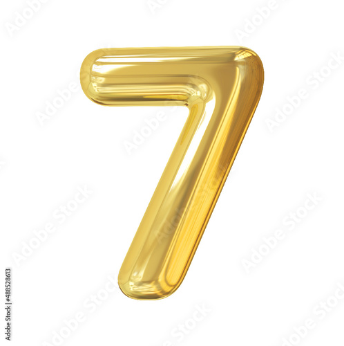3d golden number 7