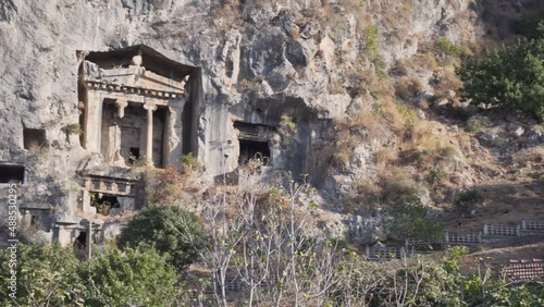 The Tomb of Amyntas (the Lycian Rock Tombs), Fethiye, Turkey photo