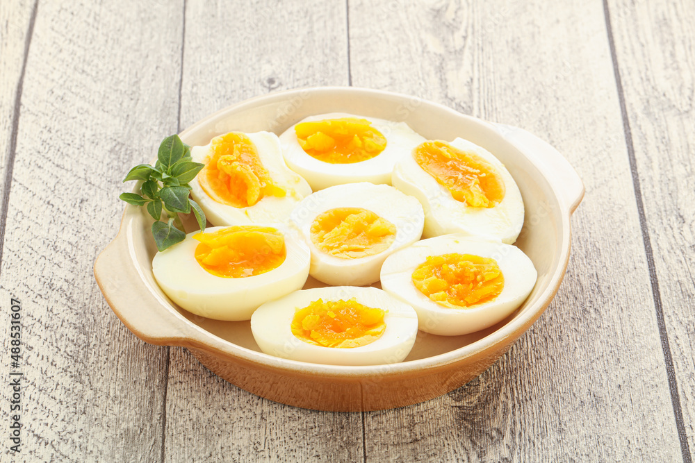 Boiled chicken egg for breakfast Boiled chicken egg for breakfast