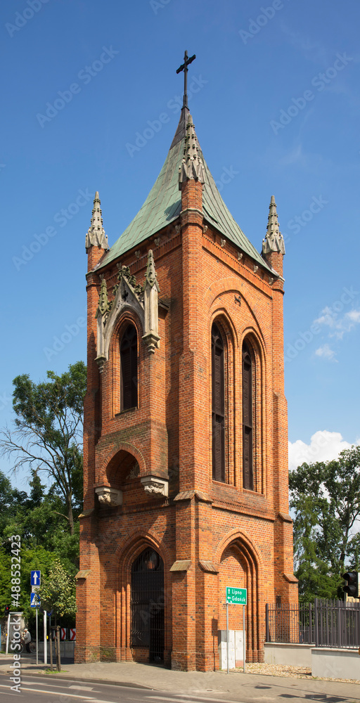Obraz premium Neo-Gothic belfry in Wloclawek. Poland