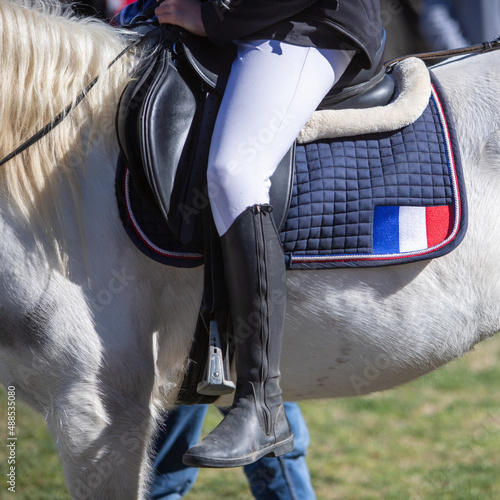 Cours d'équitation.