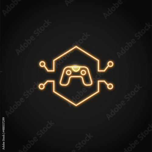 Neon NFT game asset icon