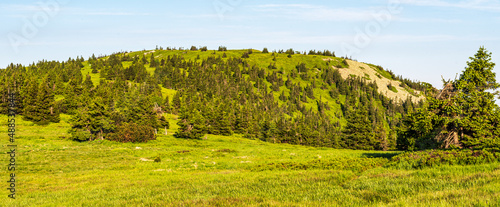 Bridlicna hora hill in Jeseniky mountains in Czech republic