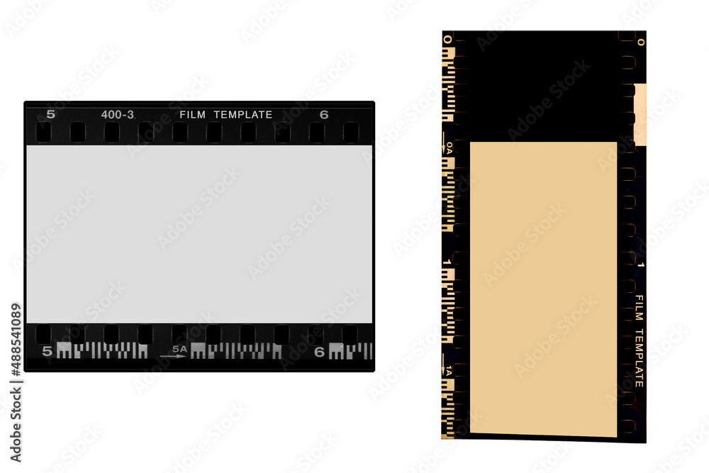 (35 mm.) film frame.With white space.film camera.
Film template.