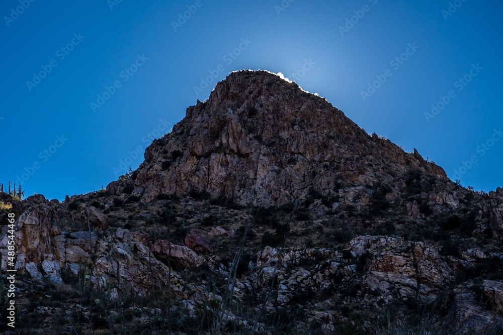An overlooking view of nature in Tucson, Arizona An overlooking view of nature in Tucson, Arizona