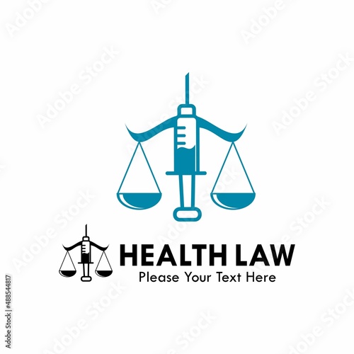 Health law logo template illustration