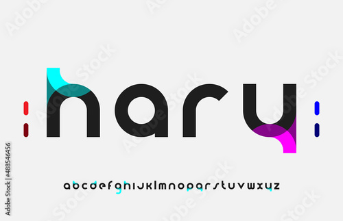 Modern creative minimal alphabet small letter logo design photo