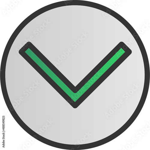 Chevron Circle Down Icon