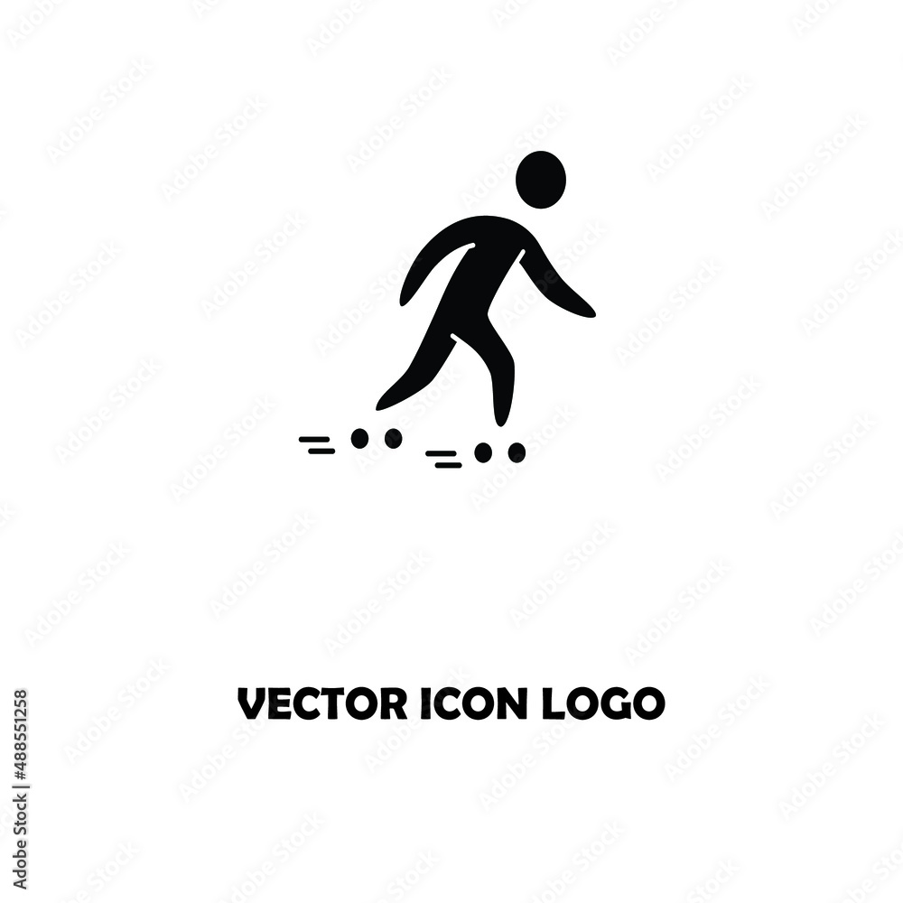 Illustration of roller skate icon on white background
