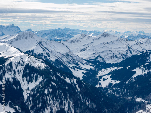Blick auf die Berglandschaft im Bregenzerwald photo