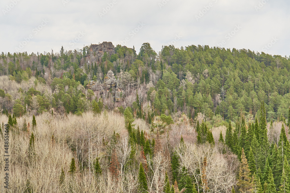Reserve pillars, Krasnoyarsk region winter period. Reserve pillars, Krasnoyarsk region winter period.