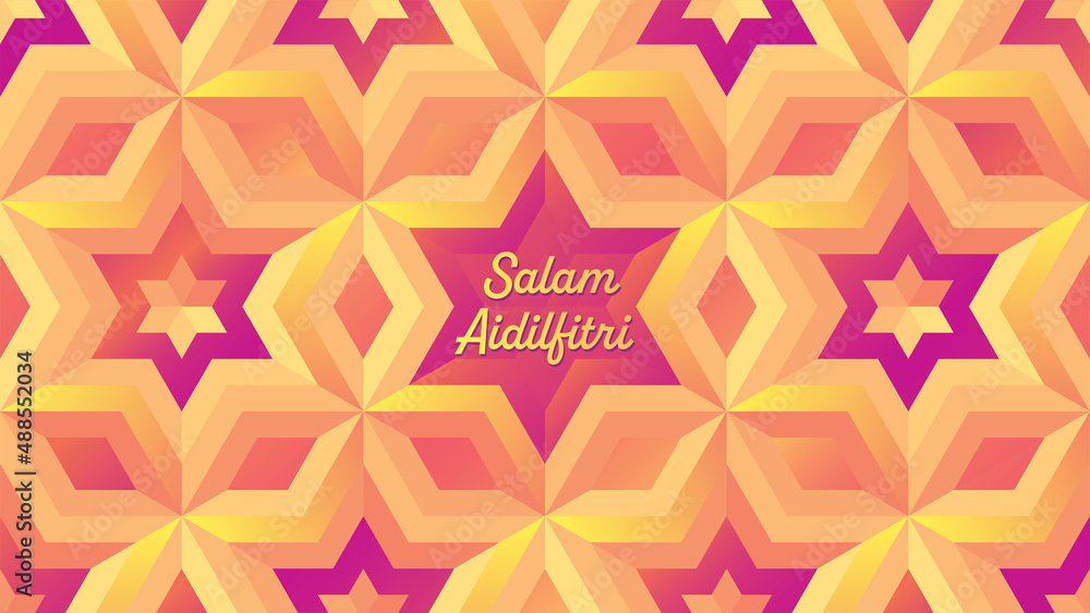 Islamic pattern with contemporary treatment for Hari Raya Aidilfitri Islamic pattern with contemporary treatment for Hari Raya Aidilfitri