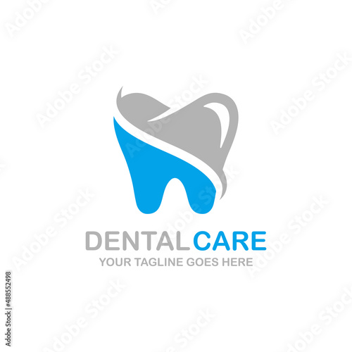 Dental care logo design vector illustration. Dental logo. Orthodontic logo