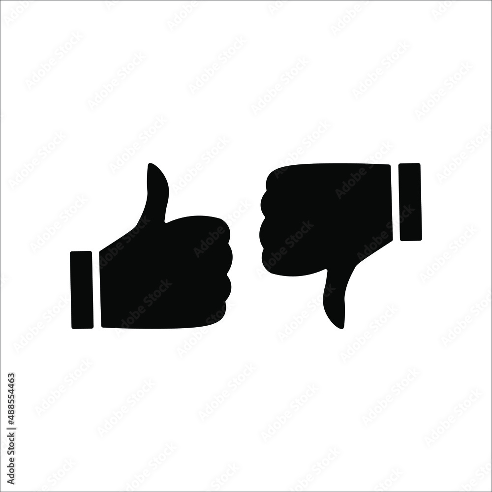 like and dislike icon vector illustration like and dislike icon vector illustration