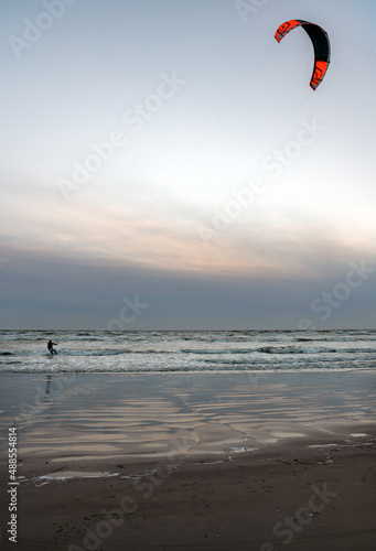 Water sports on the waves of the Baltic Sea.