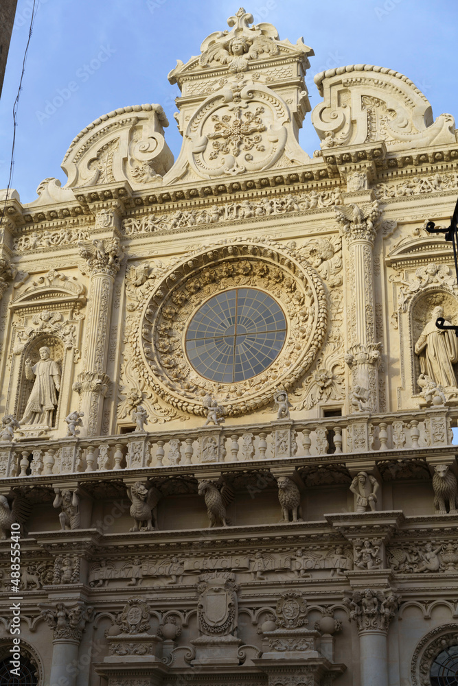 Lecce: Santa Croce church, in Baroque style