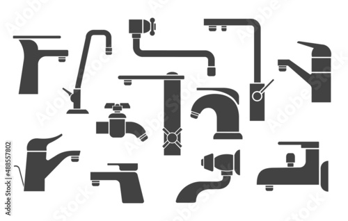 Shower tap icons