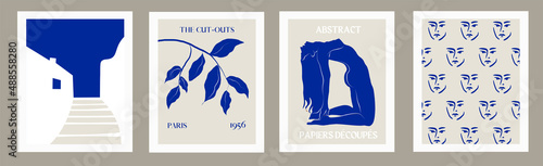 Εκτύπωση καμβά Women wall art, vector set